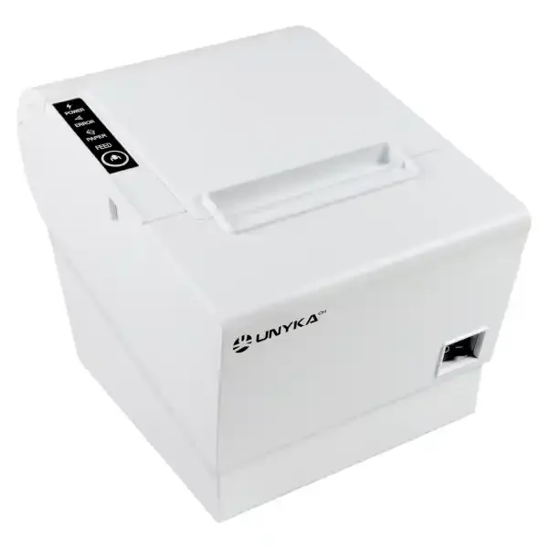 Unykach POS5 White Impresora Termica de Recibos – Velocidad 230mm/s – USB, RJ-45, RJ-12 y RJ11
