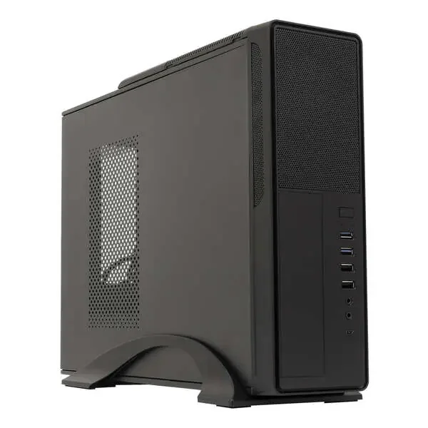 Unykach UK2010SE Caja Torre MicroATX – Fuente de Alimentacion 450W Incluida – Tamaño Disco Soportado 3.5″, 2.5″ – USB-A 3.2, USB-C 3.2 y Audio