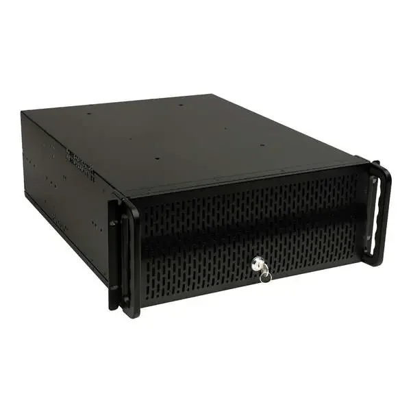 Unykach UK4129 Caja Rack 4U 19″ – Tamaños de Disco Soportados 3.5″ – Filtro Frontal Antipolvo – Cierre de Llave – USB-A 2.0 – Color Negro