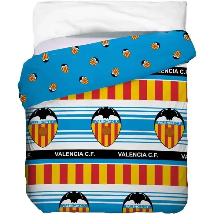Valencia Club de Fútbol edredón nórdico para cama 150cm tamaño 250X260cm producto oficial relleno 300 gr/m2