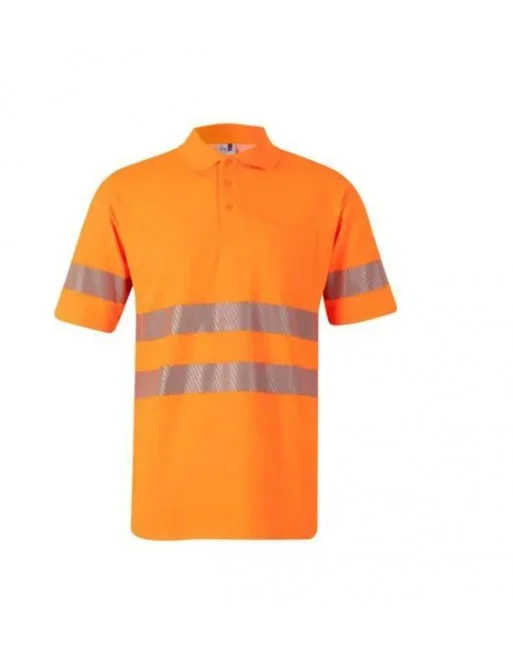 VELILLA POLO ALTA VISIBILIDAD FLUOR MANGA CORTA RS NARANJA TALLA M 2XL 305522 – 19 T.2XL