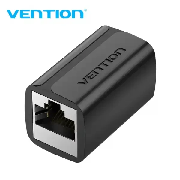 Vention Adaptador Conector RJ45 Cat7 FTP Hembra a Hembra – Color Negro