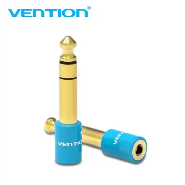 Vention Adaptador Jack 6.5 Macho a Jack 3.5 Hembra – Color Azul