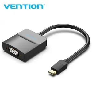 VENTION ADAPTADOR USB-C MACHO A VGA HEMBRA – COLOR NEGRO