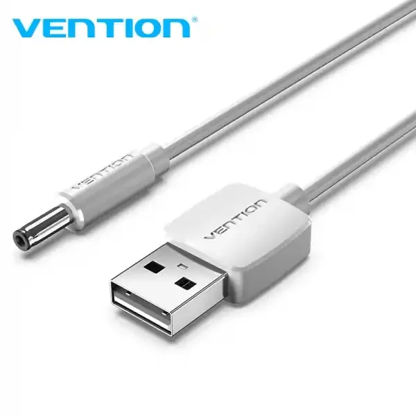 Vention Cable Conversor USB Macho a DC 3.5mm Macho – 1.5m – Color Blanco