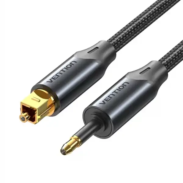 Vention Cable de Audio de Fibra Optica – 1.5m – Color Negro