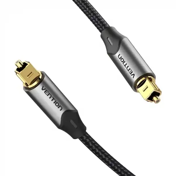 Vention Cable de Audio de Fibra Optica – 3m – Gris Metalizado