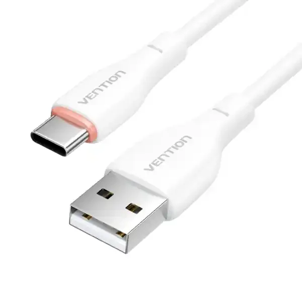 Vention Cable de Carga USB-A/USB-C – 480Mbps – 3A – 15W Max – Color Blanco