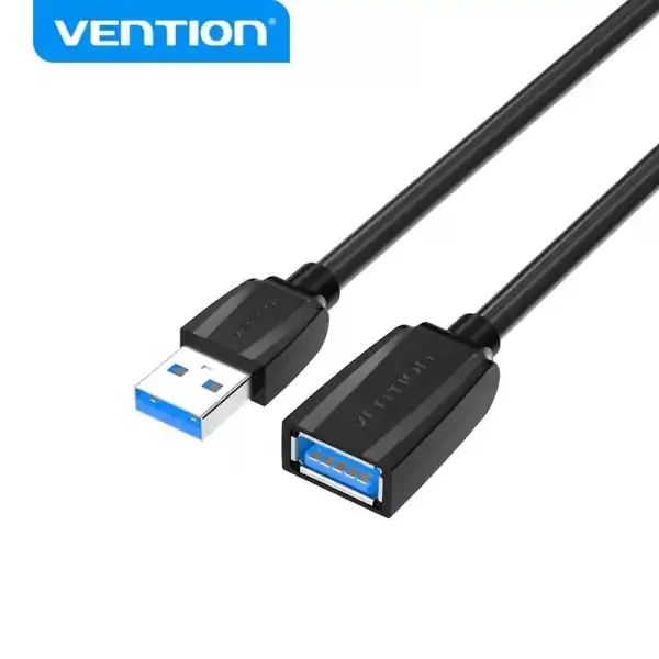 Vention Cable de Extension USB3.0 Macho a Hembra – 0.5m – Color Negro