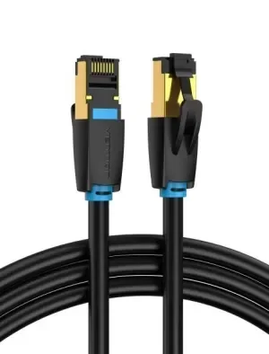 VENTION CABLE DE RED SFTP RJ45 CAT.8 – 10M – COLOR NEGRO