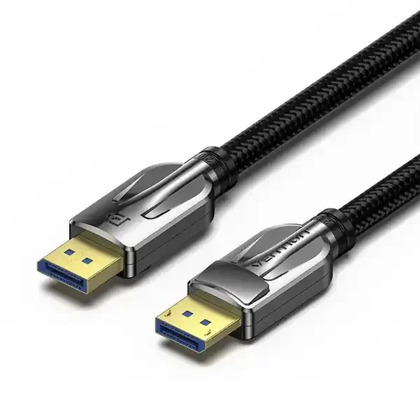 Vention Cable DisplayPort Macho a DisplayPort Macho 2.1 16K – 3m – Trenzado – Color Negro
