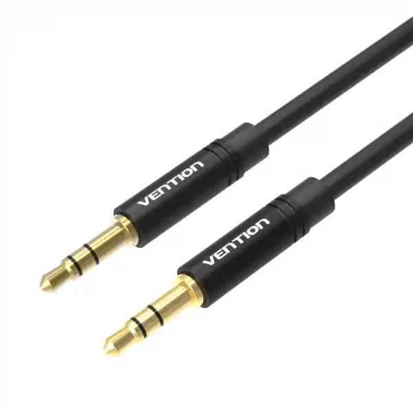 Vention Cable Estereo Jack 3.5 Macho a Jack 3.5 Macho – 0.5m – Color Negro