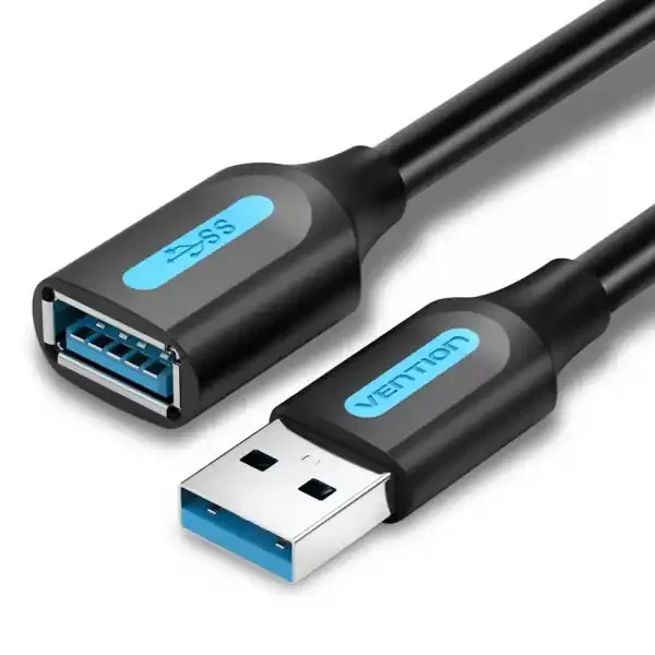 Vention Cable Extension USB 3.0 A Macho a A Hembra – 2m – Color Negro