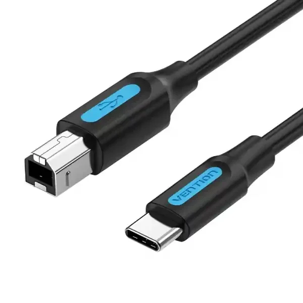 Vention Cable Impresora USB-C 2.0 a B – 2m 2A – Color Negro