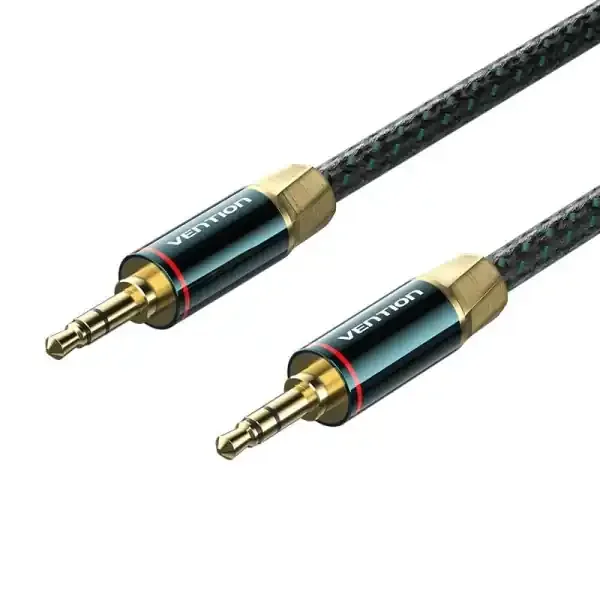Vention Cable Jack 3.5 Macho a Jack 3.5 Macho – 10m – Trenzado – Color Verde