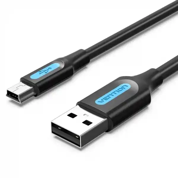 Vention Cable USB 2.0 Macho a MiniUSB Macho – 2m – Color Negro