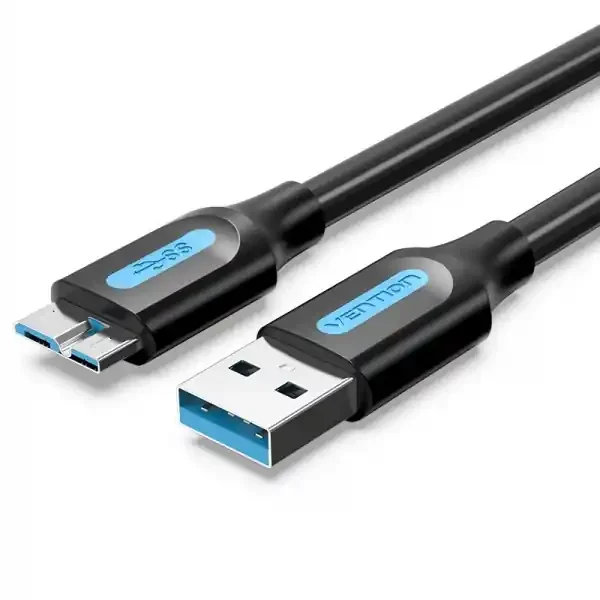 Vention Cable USB 3.0 Macho a MicroUSB Macho – 0.25m – Color Negro