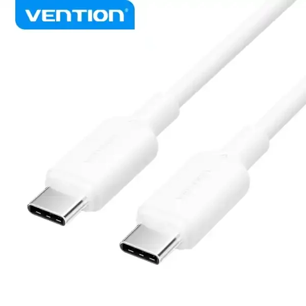 Vention Cable USB – Niquelado – 60W – 3A – Color Blanco