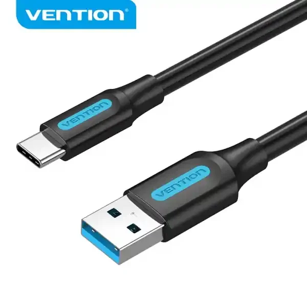Vention Cable USB-A 3.0 Macho a USB-C Macho – 3A – 60W – 5Gbps – 1.5m – Color Negro