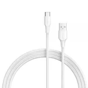 VENTION CABLE USB-A MACHO A USB-C MACHO – 3M – 3A – 60W – 480MBPS – COLOR BLANCO