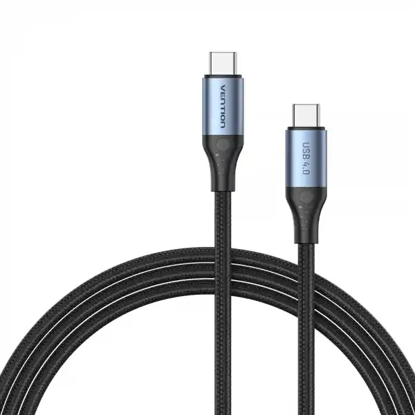 Vention Cable USB-C 4.0 Macho a USB-C Macho – 1m – Color Gris