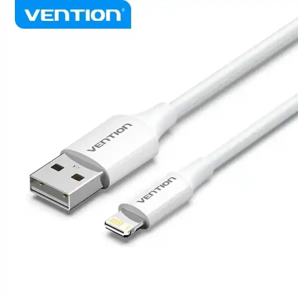 Vention Cable USB Macho a Lightning Macho 3A – 1m – Color Blanco