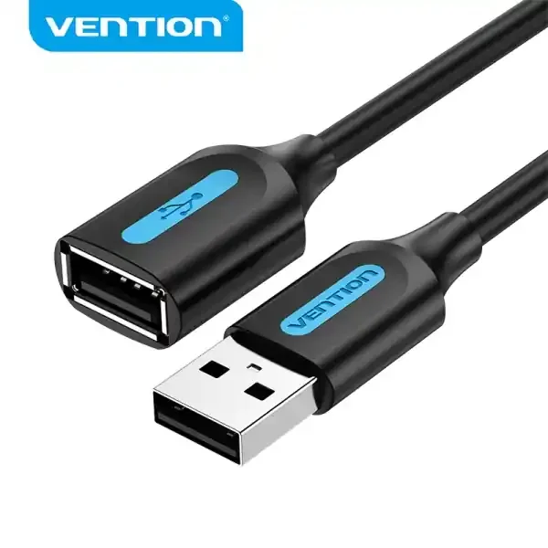 Vention CableTech USB 2.0 Extensor – Conector a Macho a a Hembra – 50 cm – Alta Compatibilidad – Color Negro