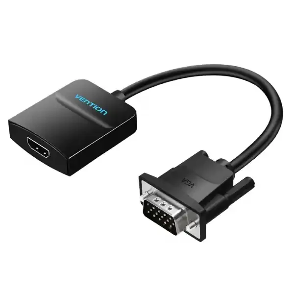 Vention Conversor VGA Macho a HDMI Hembra – 0.5m – Color Negro