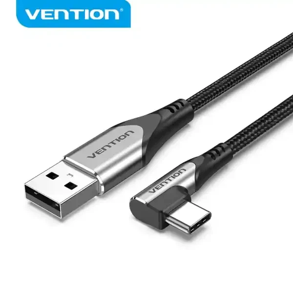 Vention CQABD Cable USB 2.0 Tipo-C 270º – Niquelado – Color Gris