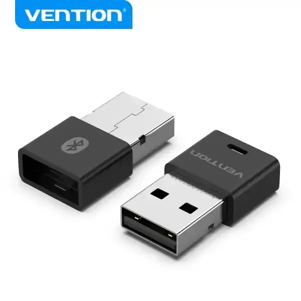 Vention NAHB0 Adaptador USB Bluetooth 5.3 – Audio 24 bits/192 kHz – Emparejamiento 5 dispositivos – Alcance 20m – Color Negro