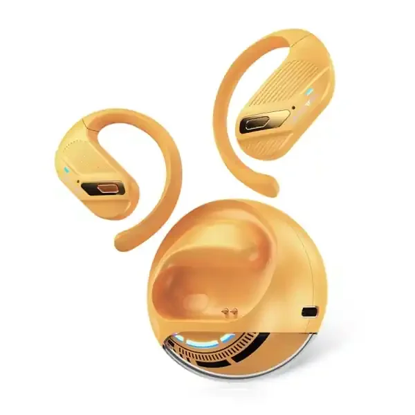 Vention OpenBeat O12 Auriculares Bluetooth 5.4 con Estuche de Carga – True Wireless – Open Ear – 7h Autonomia – Color Naranja