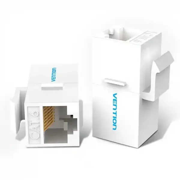 Vention Pack de 5 Conectores de Red UTP RJ45 Cat6 – Color Blanco