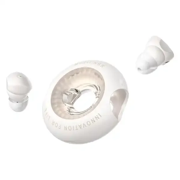 Vention Tiny T17 Auriculares Bluetooth 5.3 con Estuche de Carga – True Wireless – 6h Autonomia – LED – Color Beige