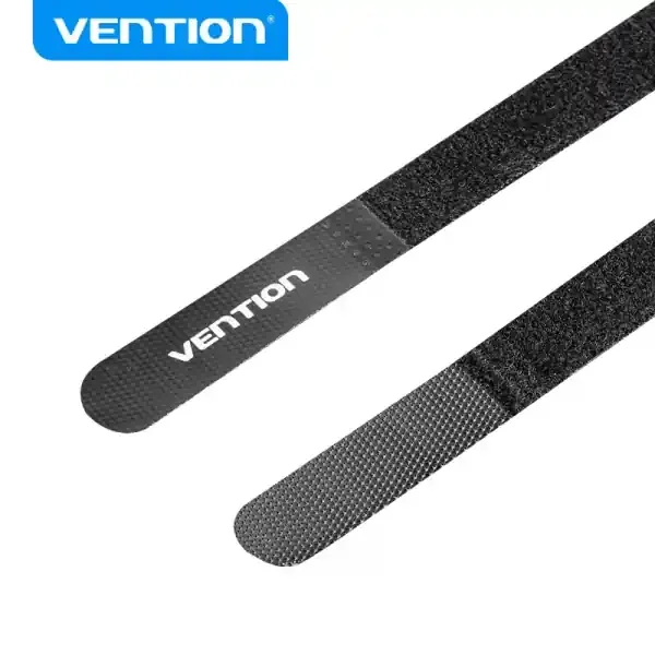 Vention Tira Organizadora de Cables – 18cm – Color Negro