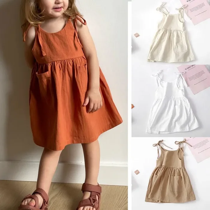 Vestido casual de verano para niñas