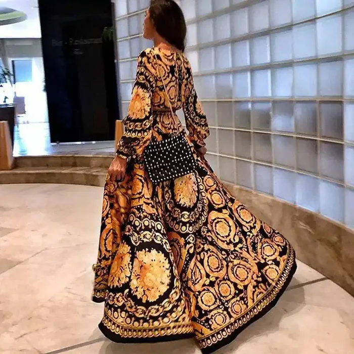 Vestido maxi elegante y fluido – Edición 2024