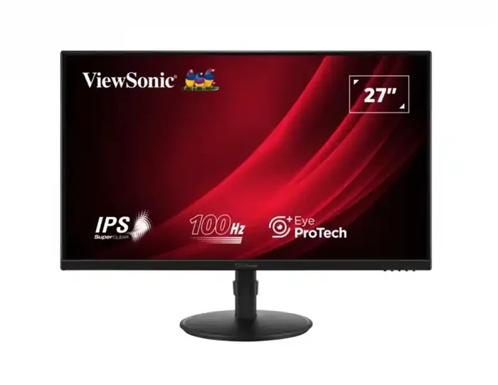 Viewsonic Monitor 27″ VG2708A LED IPS FullHD – 16 9 – VGA – HDMI – DisplayPort – USB – Altavoces – Ajustable en Altura – Color Negro