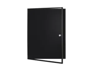 VITRINA DE ANUNCIOS BI-OFFICE NEW GEN MAGNETICA ACERO LACADO 6XA4 PARA INTERIOR COLOR NEGRO