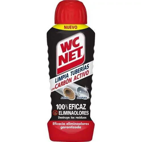 Wc Net Limpia Tuberias con Carbon Activo 700ml – Gel Denso de Accion Inmediata – Perfume Mentolado