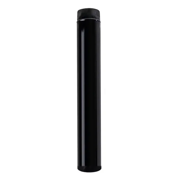 WOLFPACK Tubo de Estufa Acero Vitrificado Negro Diámetro 90 mm. Ideal Estufas de Leña, Chimenea, Alta resistencia, Color Negro