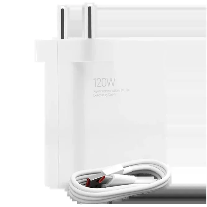 Xiaomi 120W Charging Combo Cargador de Pared para Smartphone USB-A 120W + Cable – Identificacion Inteligente de Dispositivos –