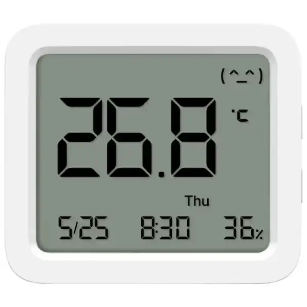 Xiaomi Mi Temperature and Humidity Monitor 3 Monitor de Temperatura y Humedad Bluetooth – Temperatura 0 a 60ºC y Humedad del 0% al 99% RH – Fecha y Hora – Color Blanco
