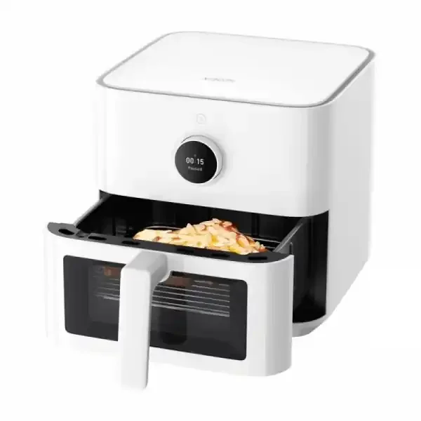 Xiaomi Smart Air Fryer Freidora sin Aceite 5.5L 1600W – Ajuste de Temperatura – 12 Recetas Incorporadas – Control por Voz – Color Blanco