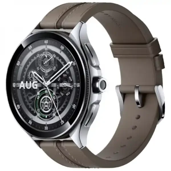 Xiaomi Watch 2 Pro Reloj Smartwatch Pantalla AMOLED 1.43″ WiFi, Bluetooth 5.2 – Autonomia hasta 72h – Resistencia 5 ATM – Caja Plateada/Correa Marron