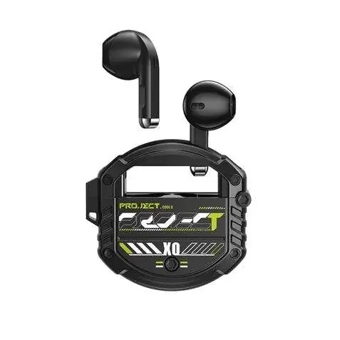 XO Auriculares Bluetooth 5.3 – hasta 4 Horas de Musica – Bateria Auricular 30Mah – Bateria Caja de Carga 300Mah – Color Negro