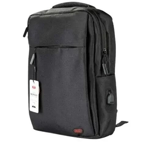 XO Mochila para Portatil – hasta 15.6″ – Impermeable y Resistente – Carga Rapida USB – Diseño Ergonomico – Color Negro