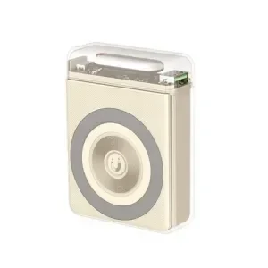 XO POWERBANK 10000MAH – SALIDAS TIPO C 20W, USB 22.5W, CARGA INALAMBRICA 15W – ENTRADAS TIPO C 18W – FACIL DE TRANSPORTAR – CARGA RAPIDA – RESISTENTE – ESTABILIDAD Y PROTECCION – COLOR BEIGE