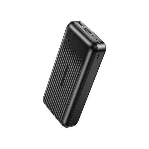 XO Powerhouse 20000 – Capacidad 20000Mah – Pantalla LCD – Salida USB x 2, 5V/2A – Entrada Micro USB y Tipo C – Facil Transporte – Carga Rapida – Resistente – Color Negro