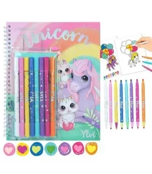 YLVI LIBRO DE COLOREAR CON SET DE COLORES
