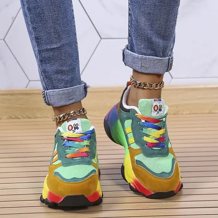 Zapatillas Arcoíris Cómodas y Estilosas
